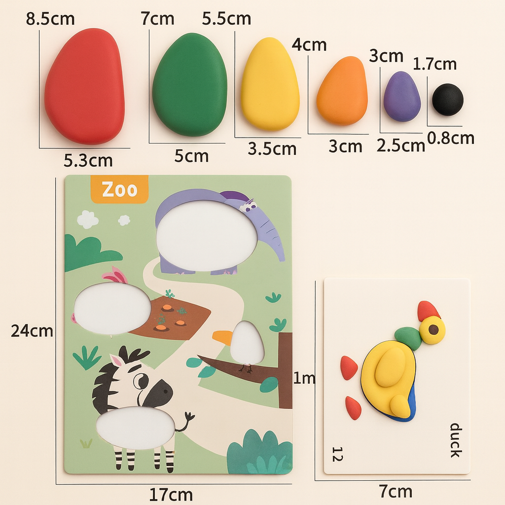 Montessori rainbow pebbles counting and sorting learning set — CC's Sensory Play Australia