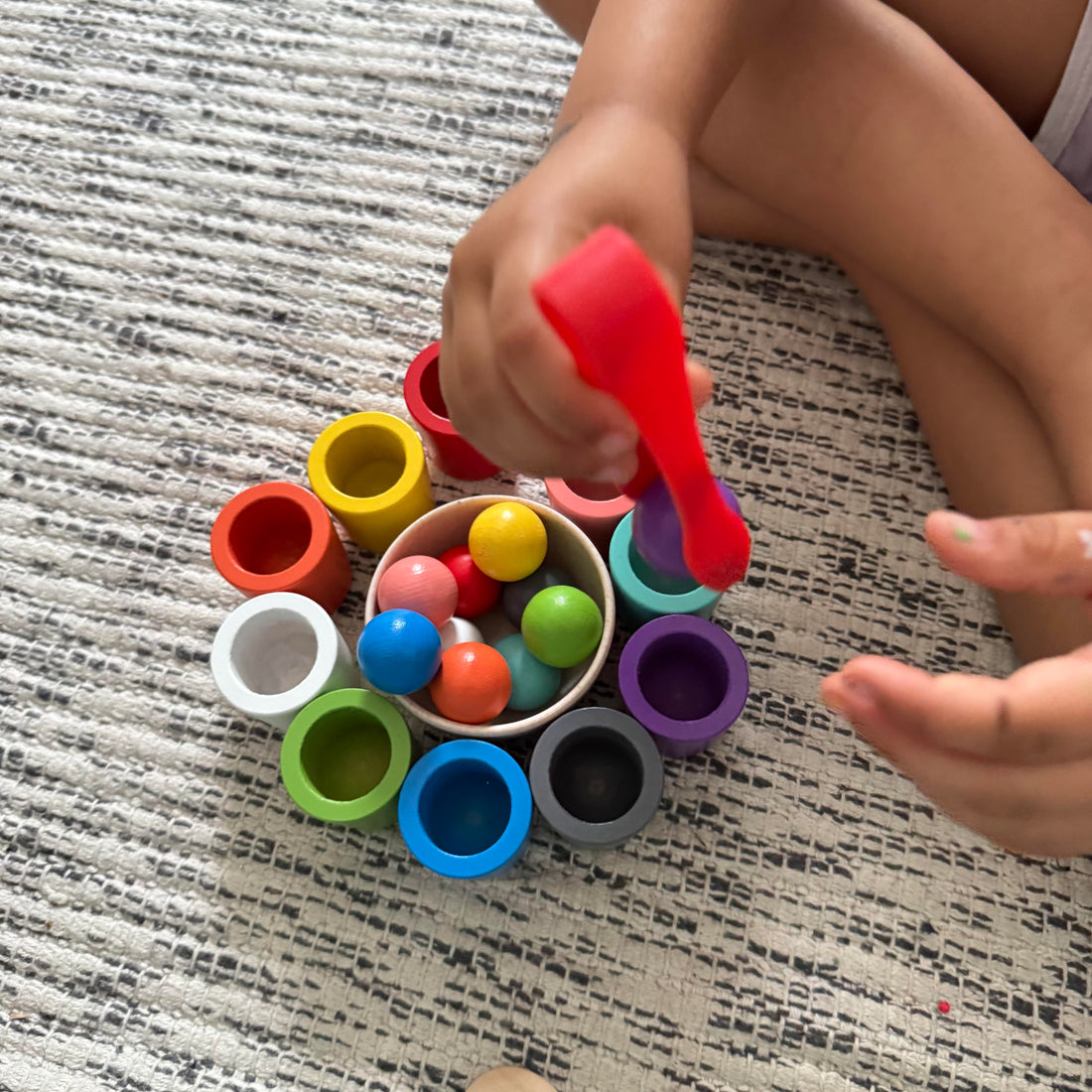 Child engaged in focused sensory play activity supporting development and learning at home — CC's Sensory Play Australia