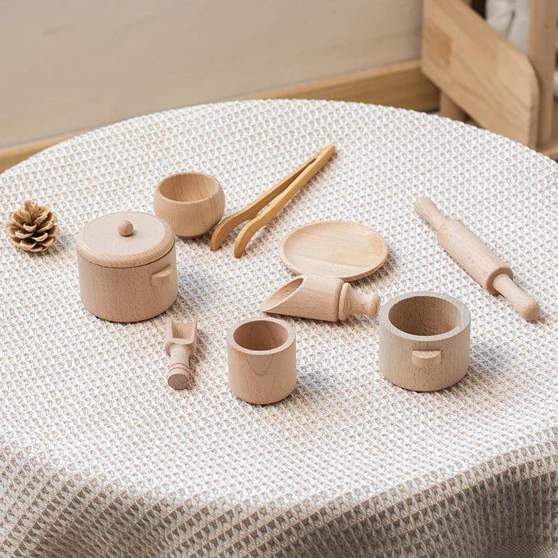 Bamboo tea sensory play set for toddlers imaginative play — CC's Sensory Play Australia