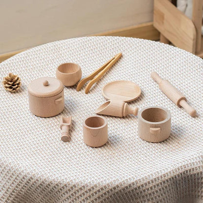 Bamboo tea sensory play set for toddlers imaginative play — CC's Sensory Play Australia