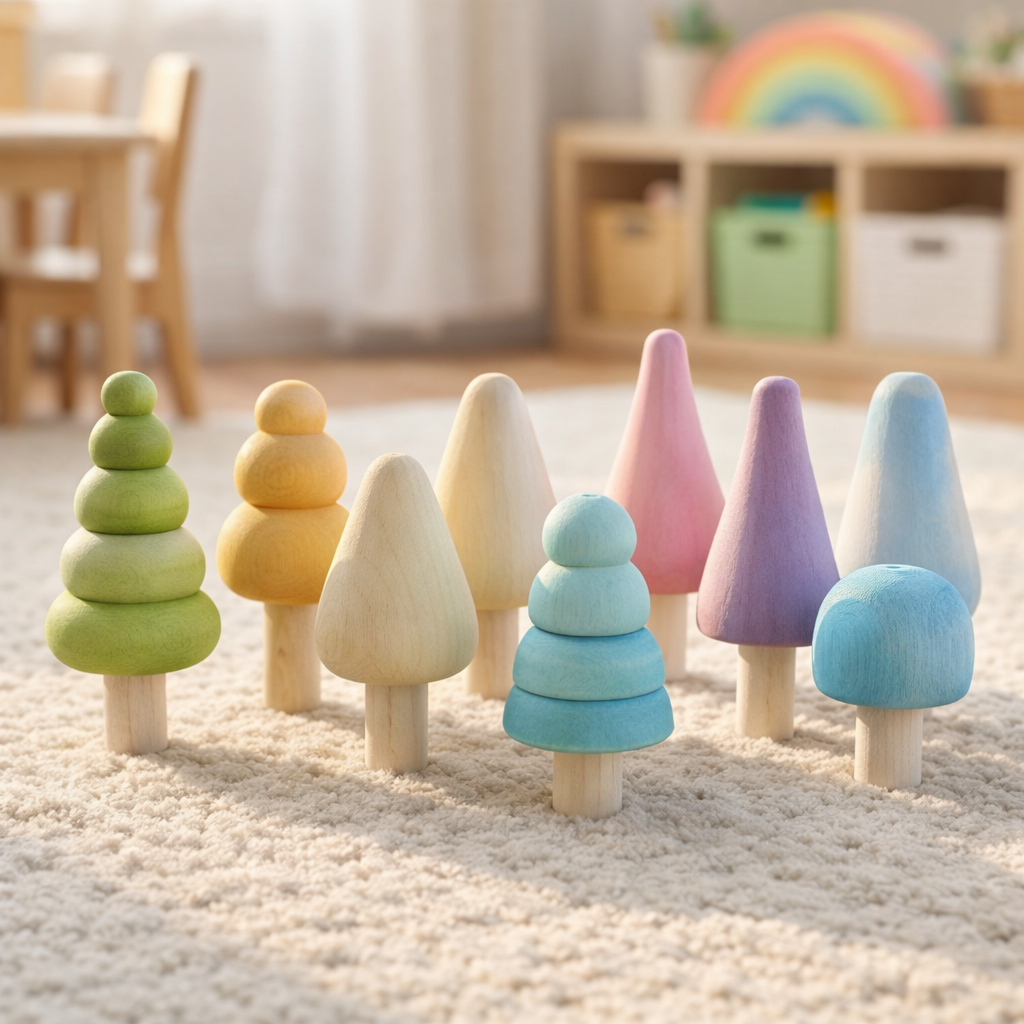 Montessori wooden play set for toddlers fine motor learning — CC's Sensory Play Australia