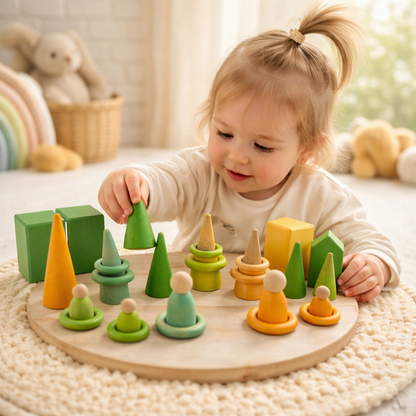 Montessori wooden play set for toddlers fine motor learning — CC's Sensory Play Australia