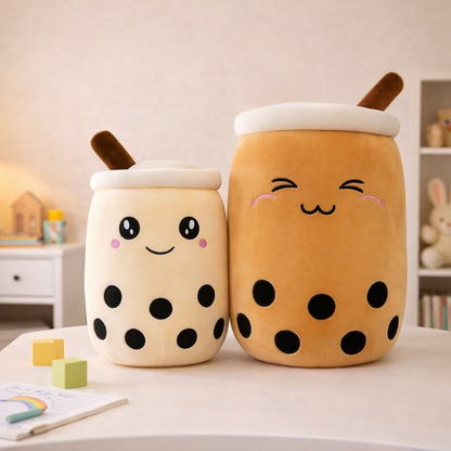 Giant boba drink buddy plush toy for kids — CC's Sensory Play Australia