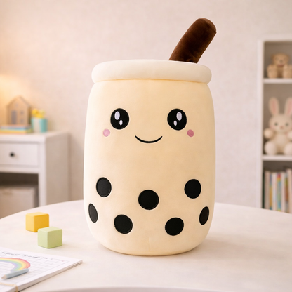 Giant boba drink buddy plush toy for kids — CC's Sensory Play Australia