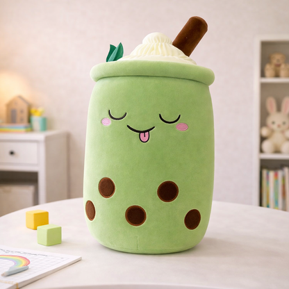 Giant boba drink buddy plush toy for kids — CC's Sensory Play Australia