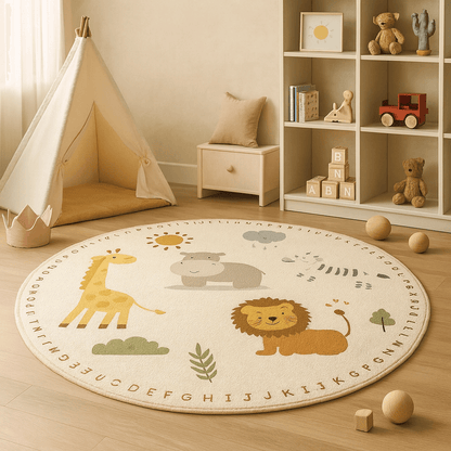 Round washable kids play mat for babies and toddlers — CC's Sensory Play Australia