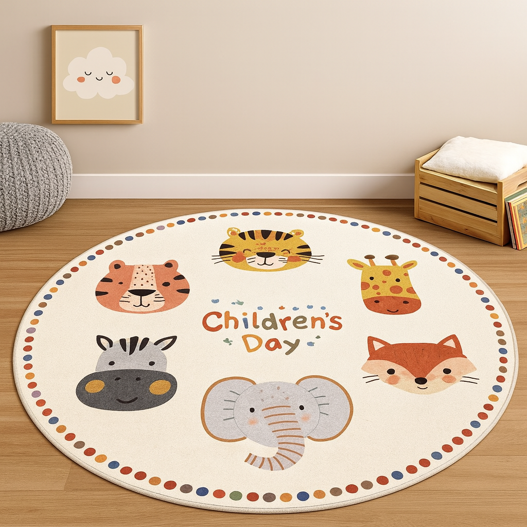 Round washable kids play mat for babies and toddlers — CC's Sensory Play Australia