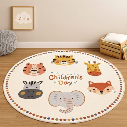Round washable kids play mat for babies and toddlers — CC's Sensory Play Australia