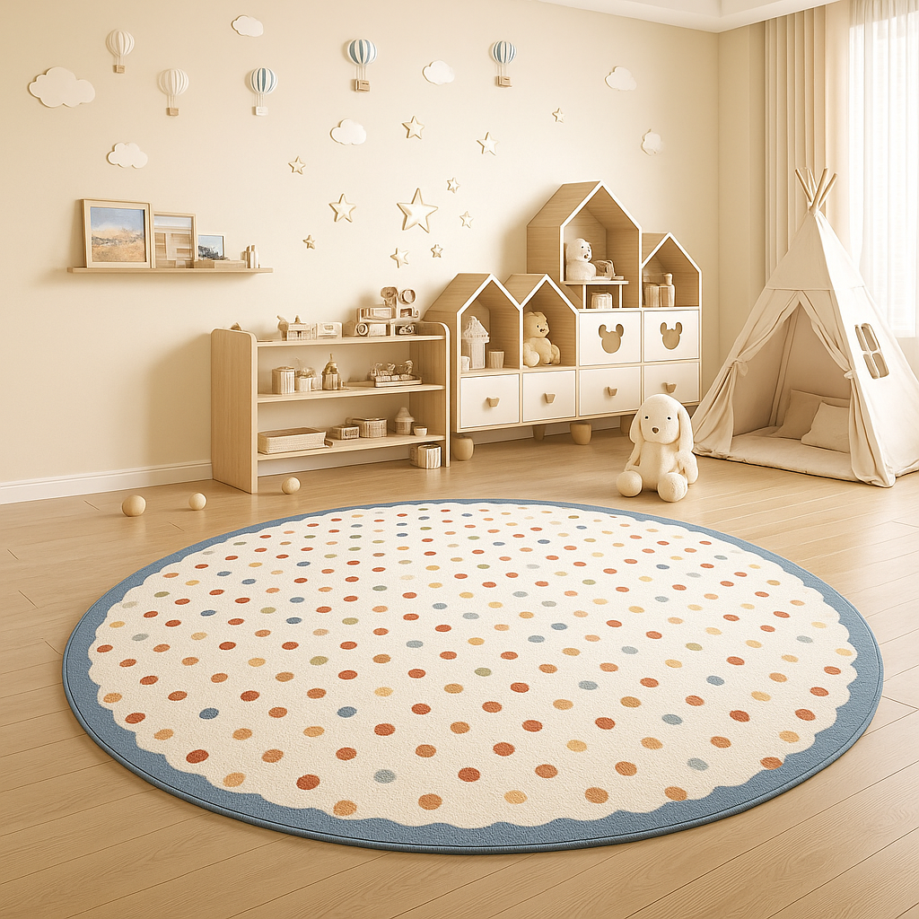 Round washable kids play mat for babies and toddlers — CC's Sensory Play Australia