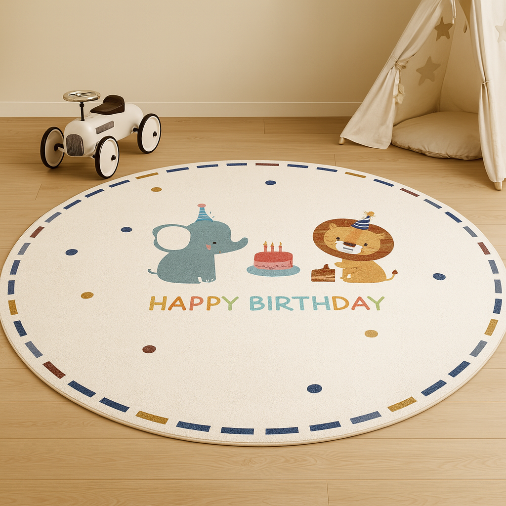 Round washable kids play mat for babies and toddlers — CC's Sensory Play Australia