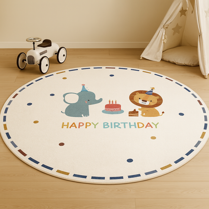 Round washable kids play mat for babies and toddlers — CC's Sensory Play Australia