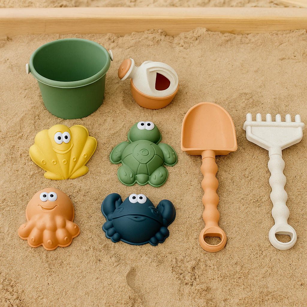 Beach sand truck and digger play set for kids outdoor play — CC's Sensory Play Australia