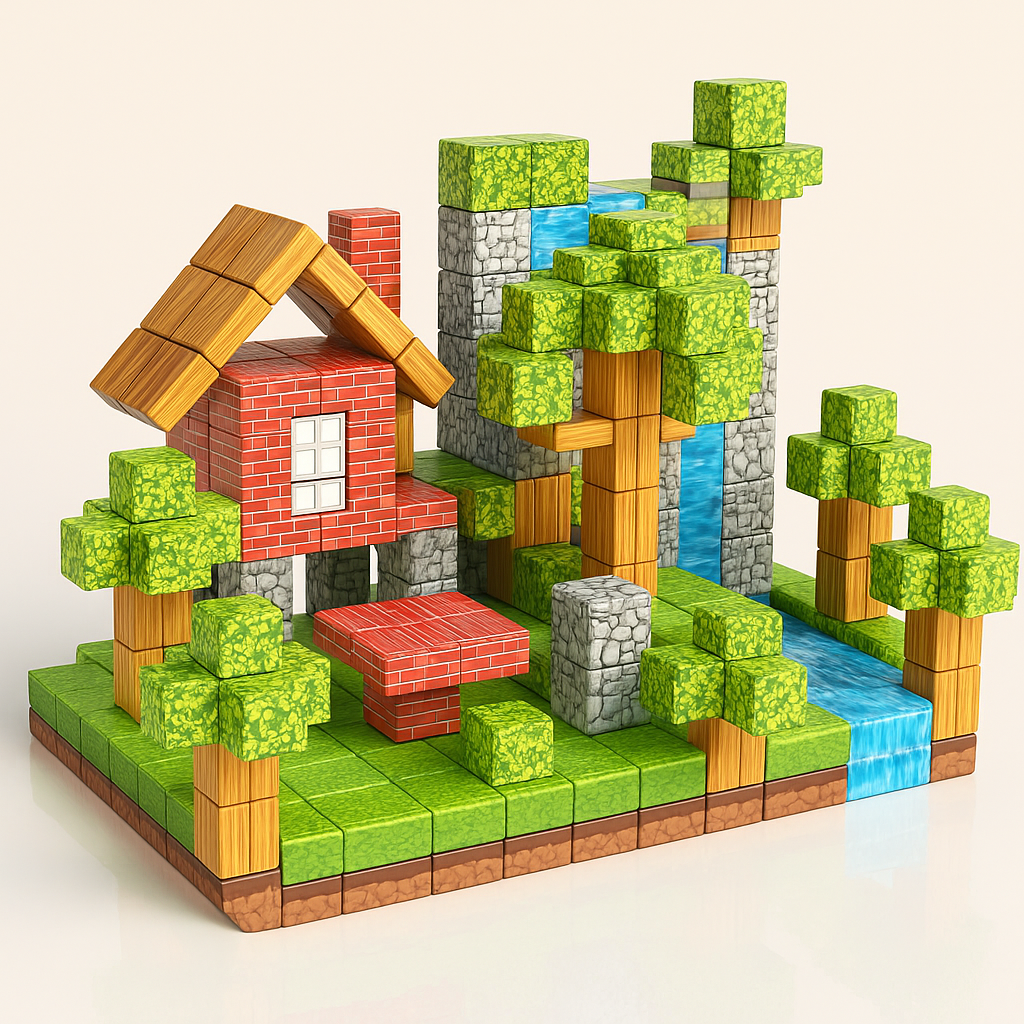 MagConstruct 100 piece magnetic building blocks STEM set for kids — CC's Sensory Play Australia