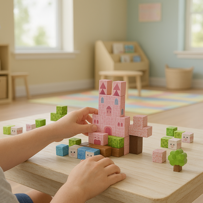 Montessori STEM magnetic building blocks set for kids — CC's Sensory Play Australia