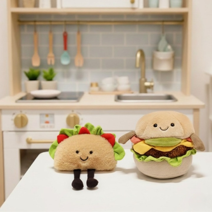 Kawaii fast food buddies plush toys for kids — CC's Sensory Play Australia