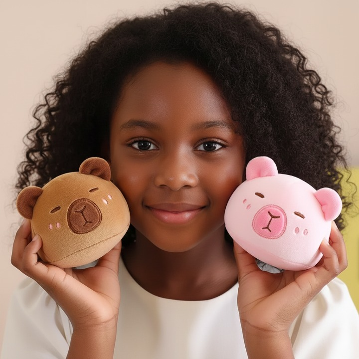 Capybara family plush set for kids — CC's Sensory Play Australia