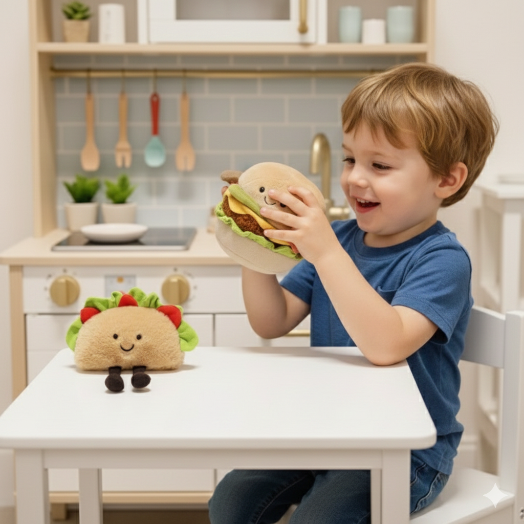 Kawaii fast food buddies plush toys for kids — CC's Sensory Play Australia