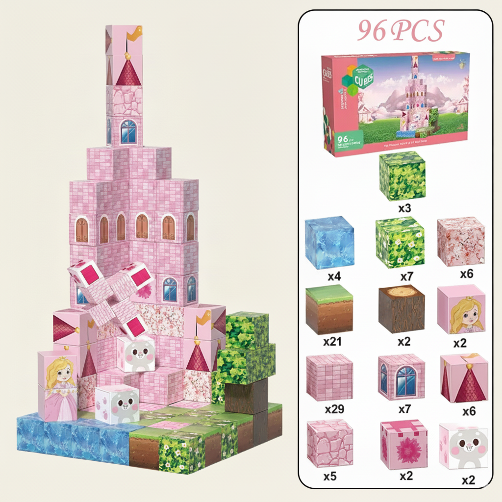 Montessori STEM magnetic building blocks set for kids — CC's Sensory Play Australia